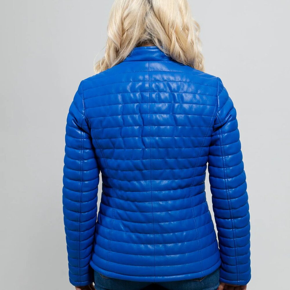 Skylar Women's Vegan Faux Leather Jacket - Picture 2 of 5